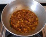 A picture of step 6 of Soybean Black Chickpeas Ghugni Chat.