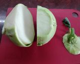 Tejszínes karalábéleves (egyszerű és finom) recept fázis 1 fotója
