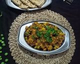 A picture of step 11 of Aloo Gobhi Matar Curry.