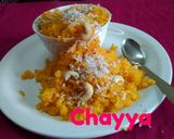 A picture of step 6 of Kesariya Chaval.