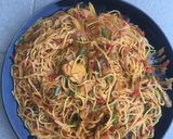 A picture of step 1 of Spagetti jollof🍝🍜.