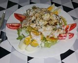 Foto del paso 7 de la receta: Ensalada templada de col, patata y pollo con salsa de yogur