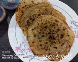 A picture of step 4 of Matar or Green Pea Parathas.