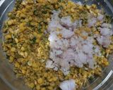 A picture of step 1 of Mint flavour chana dal mini patti samosa.