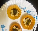 A picture of step 2 of Basket chaat.