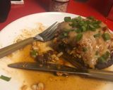 A picture of step 7 of Chicken Enchilada Stuffed Portobellos.