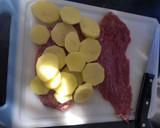 Foto del paso 1 de la receta: Bistec relleno de papa y jamón