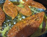 A picture of step 1 of Daal Chawal with fry Fish.