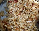 A picture of step 5 of Murmura pulao.