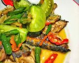 Foto langkah ke 3 dari resep Oseng pindang lombok ijo.