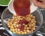 A picture of step 1 of Samosa Chat.