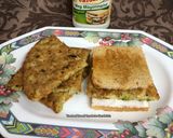 A picture of step 4 of Toasted Bread Omelette Sandwich.