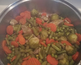 Foto del paso 1 de la receta: Menestra de verduras y dorada a la plancha