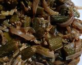 A picture of step 5 of Bhindi.