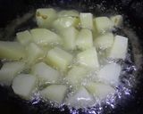 A picture of step 1 of Dhaniya Pudina Aloo Chaat.