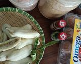 Gambar langkah 1 resipi Sira Pisang Kulit Kayu Manis.