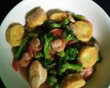 Foto langkah ke 5 dari resep 66. Tumis Tofu Brokoli Udang.
