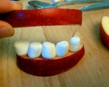 A picture of step 2 of Apple Smiles.
