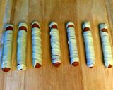 A picture of step 6 of Sausage Mummies.