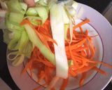 Foto del paso 2 de la receta: Espaguettis de calabacín y zanahorias