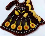 A picture of step 3 of Dates And Figs Chaniya Choli Cake.