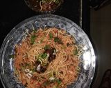 A picture of step 5 of Veg Tripe Schezwan rice.