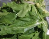 A picture of step 1 of Ghotwan Sag(Dal Palak).