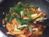 Korean stir-fried chicken mozzarella