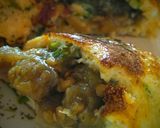 Foto del paso 10 de la receta: Omelette con centro de dips de Berenjena y semillas de sésamo!