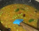 A picture of step 7 of Dal Chingri/Red Lentils with Shrimps.