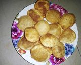 A picture of step 10 of Golgappa with spicy potato-chana masala and spicy flavored water.