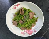 Hình bước làm 5 của món SP.0943 - Bò Xào Hoa Hành