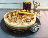 Foto del paso 9 de la receta: Tarta 3 chocolates con base de galleta y turrón 🍫🥄🍫