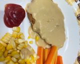 Foto langkah ke 4 dari resep Steak ayam brown sauce.