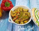 A picture of step 3 of Mixed Capsicum and Cauliflower Curry with Potatoes.