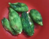 A picture of step 3 of Stuffed Karela /bittergourd.