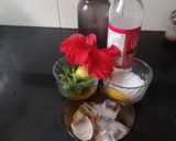 A picture of step 1 of Hibiscus flower Mojito.
