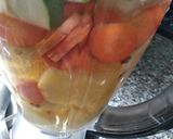 A picture of step 1 of Carrot, cucumber pineapple drink.