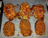 Foto del paso 4 de la receta: Berenjenas rellenas de carne, y patatas fritass