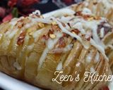A picture of step 5 of Baked Cheesy Hasselback Potatoes.