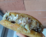 Foto del paso 7 de la receta: Arepa de maíz🫓🌽 rellena de salteado🌯🌮🤪 de berenjena ahumada🍆🥙🧆