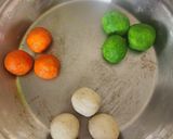 A picture of step 3 of Tricolor Milk Coconut Mithai - Tirangi Doodh Nariyal Mithai.