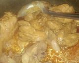 A picture of step 4 of Chicken qorma.
