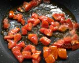A picture of step 4 of Kapi Cho Potatoes.