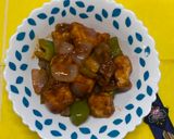 A picture of step 8 of Chilli paneer.