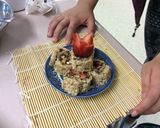 A picture of step 10 of Rice Krispie Treat Sushi.