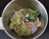 A picture of step 2 of Amla juice.