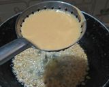 A picture of step 3 of Boondi with Custard Rabdi.