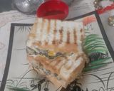 A picture of step 5 of Spinach sandwich.