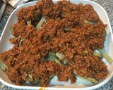 Foto del paso 8 de la receta Alcachofas con carne y tomate
